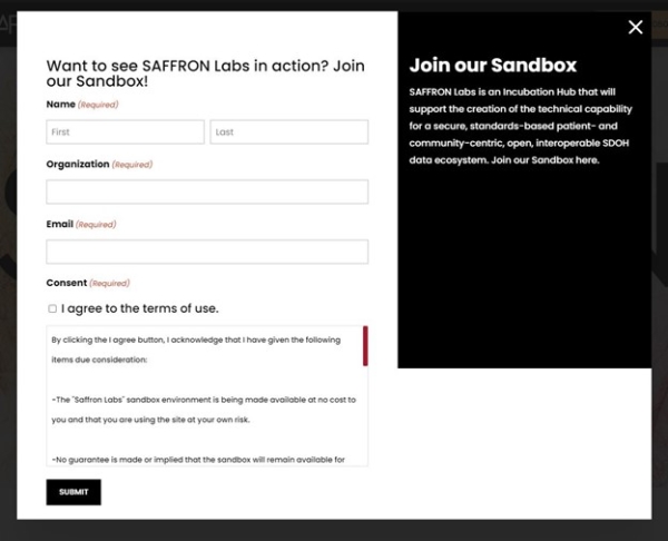Saffron Labs Website Link